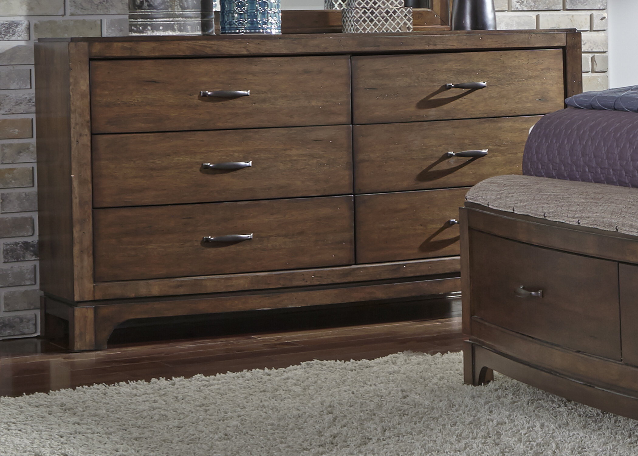 Darby Home Co Loveryk 6 Drawer Double Dresser Reviews Wayfair