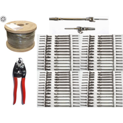 53 In H X 250 Ft W Cable Stair Railing Aress