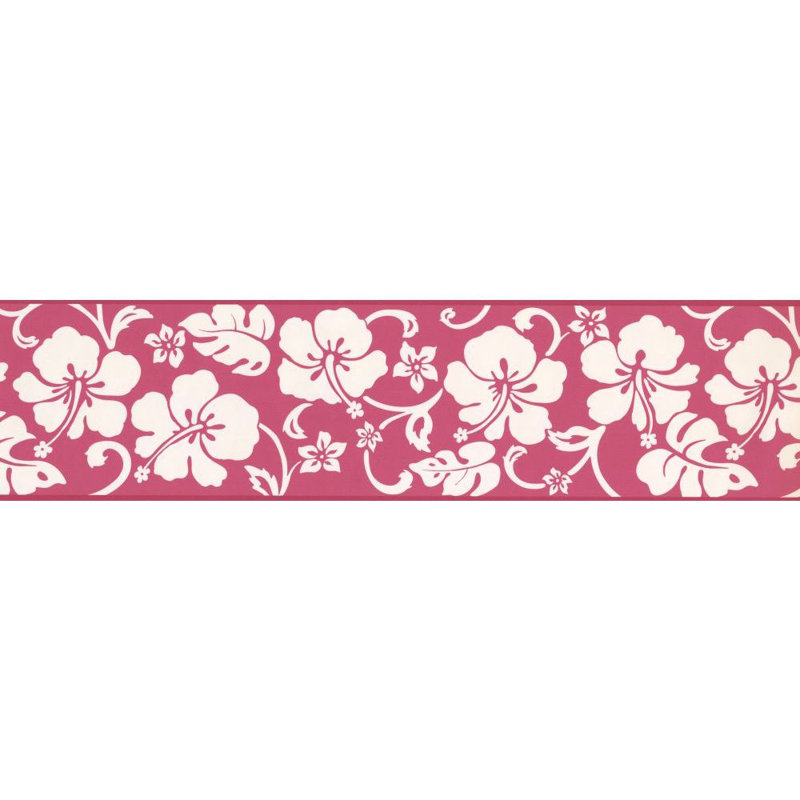 Bay Isle Home Herman Hibiscus 15 L X 6 W Wallpaper Border Wayfair