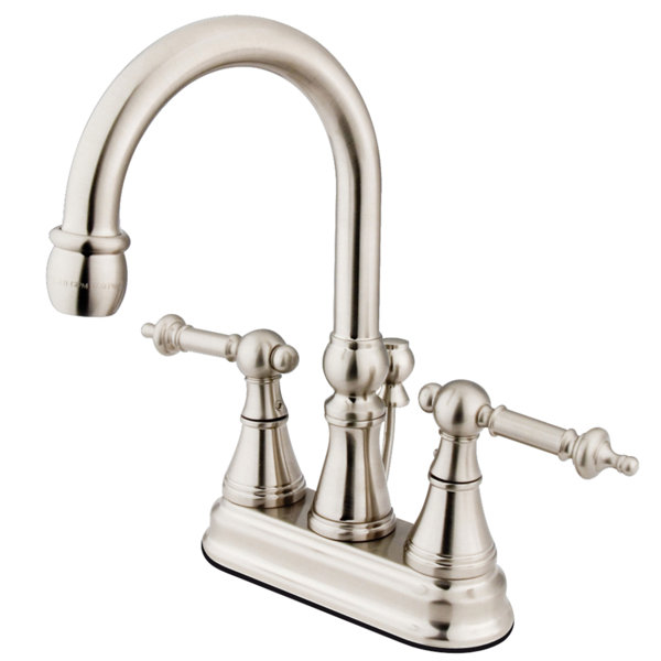 Kingston Brass Tuscany Centerset Bathroom Faucet With Brass Pop Up
