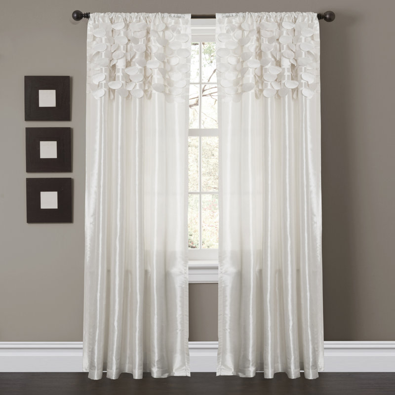Willa Arlo Interiors Damiano Solid Semi Sheer Rod Pocket Curtain