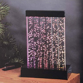 Acrylic Water Panel Fountain with Light Midwest Tropical Fountain Size: 3.5'H (3 Gallons)