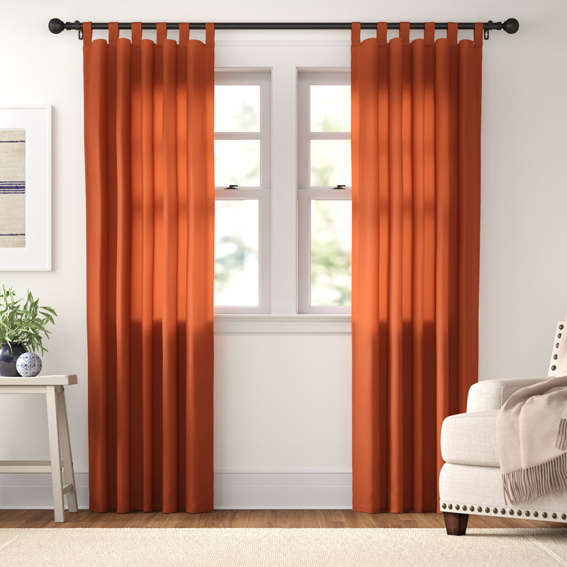 Three Posts Obannon Solid Room Darkening Thermal Tab Top Curtains