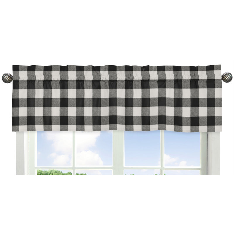 Sweet Jojo Designs Black And White Buffalo Check 54 Window Valance Reviews Wayfair