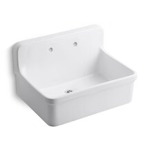 Vitreous China single bowl kitchen drop-in sink 