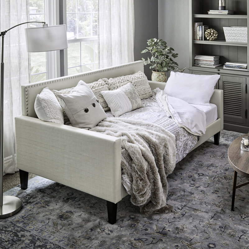Wrought Studio Guizar Back Twin Daybed Reviews Wayfair Wrought Studio Guizar Back Twin Daybed