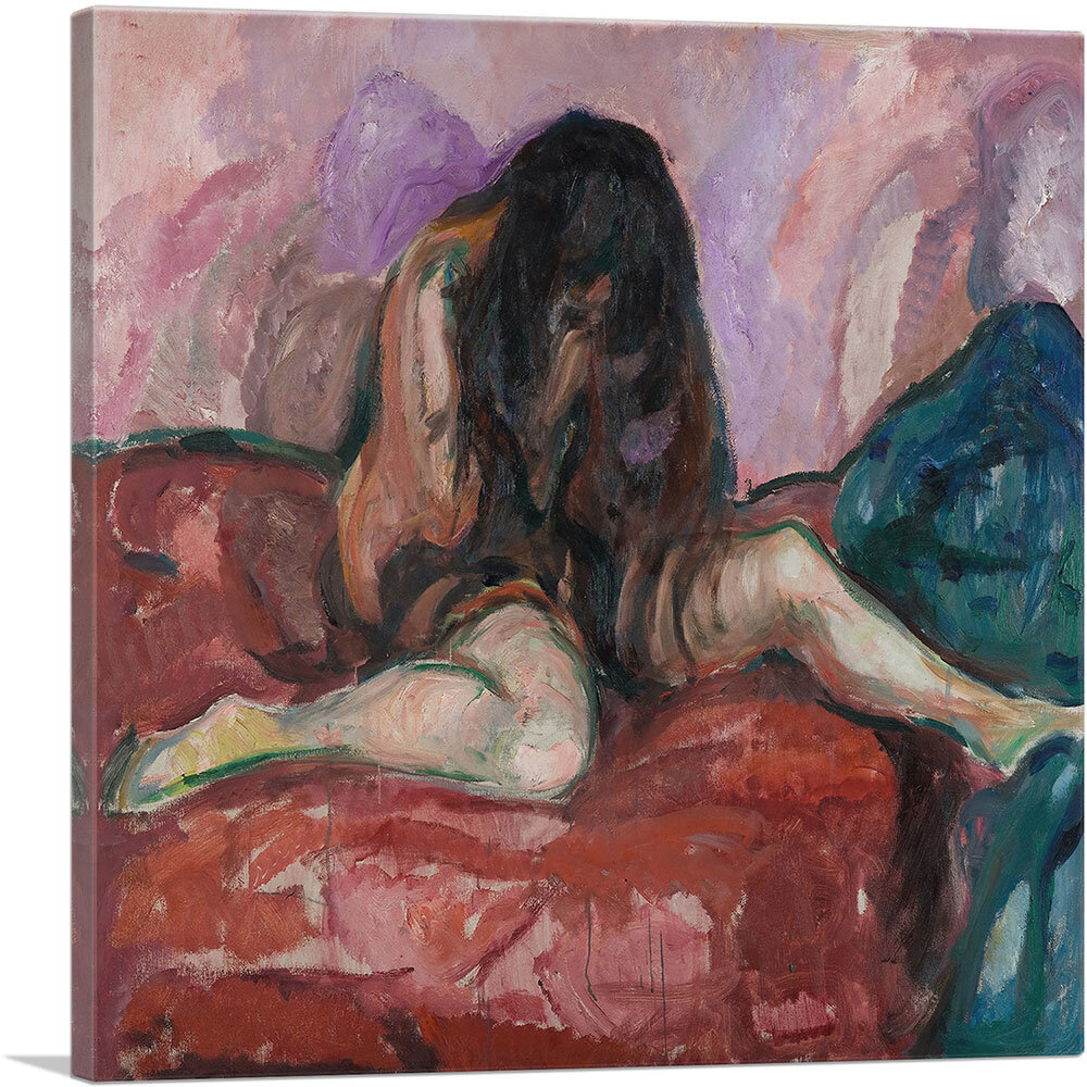 Artcanvas Weeping Nude By Edvard Munch Wrapped Canvas Painting