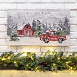 3D Merry Christmas Farmhouse Decor 6-Piece Sign Set 