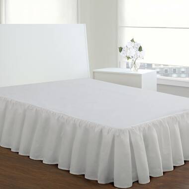 dust ruffled bed skirt solid color anti-wrinkle and anti-fade drop 16 inches,A,39×75inch Easy On/Easy Off Elastic Soft bed skirt JIAOXM Wrap Around Bed Skirt 