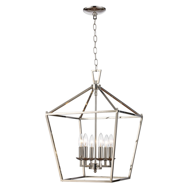 carmen 6 light geometric pendant