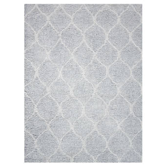 Foundstone Anthem Geometric Hand Tufted Light Gray Area Rug Reviews Wayfair