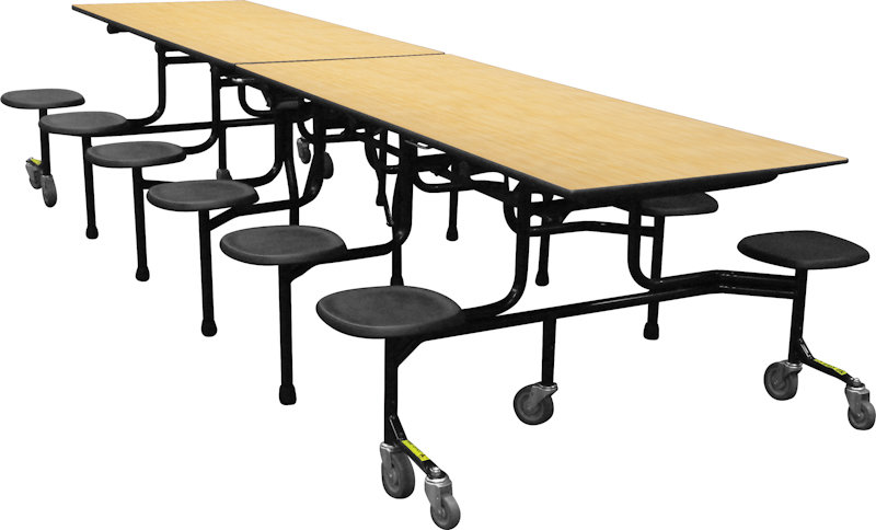 Palmer Hamilton Rectangular Stool Cafeteria Table Wayfair