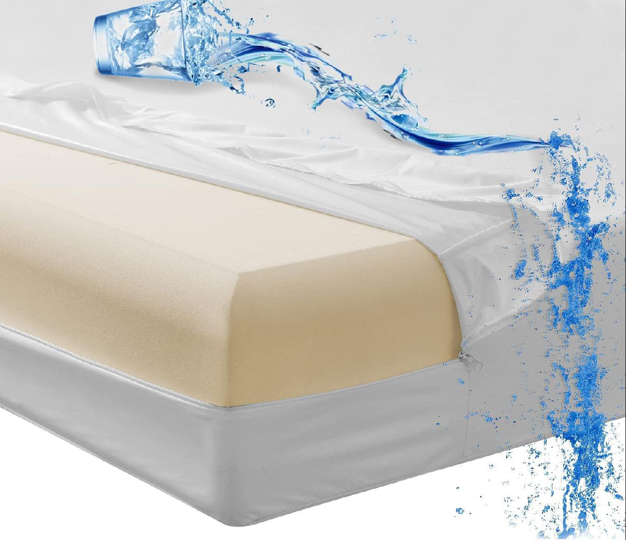 jxwuku Waterproof Zippered Mattress Protector Wayfair