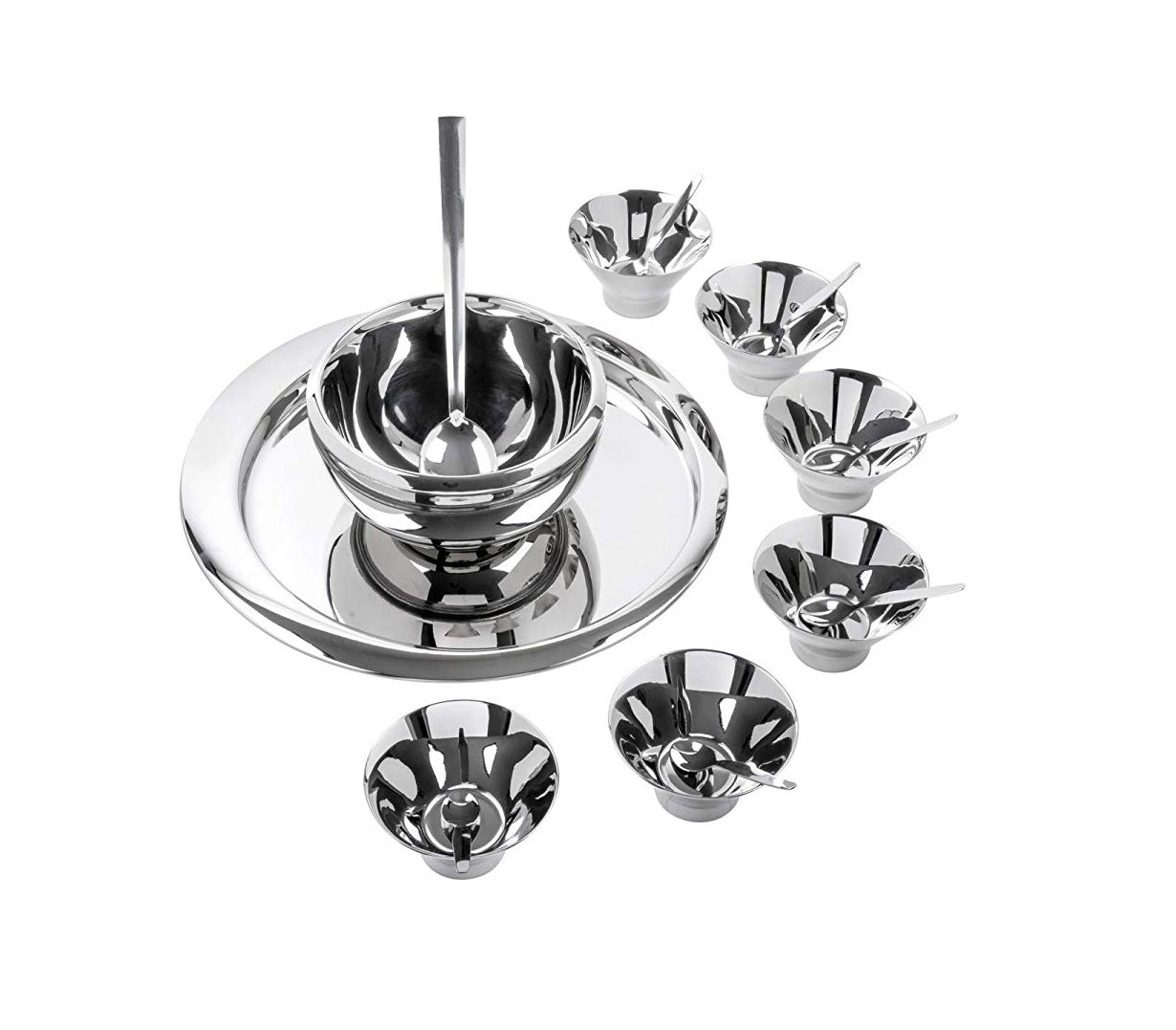 Orren Ellis Richer 15 Piece Stainless Steel Dessert Bowl Set Wayfair
