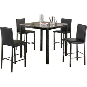 Ariandne Faux Marble 5 Piece Counter H..