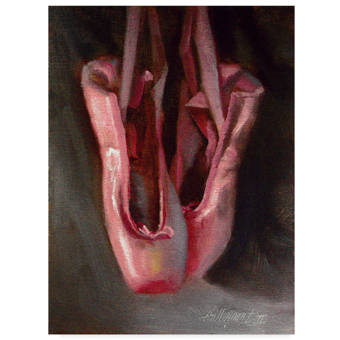 Trademark Art Ballet Slippers 2 Acrylic Painting Print On
