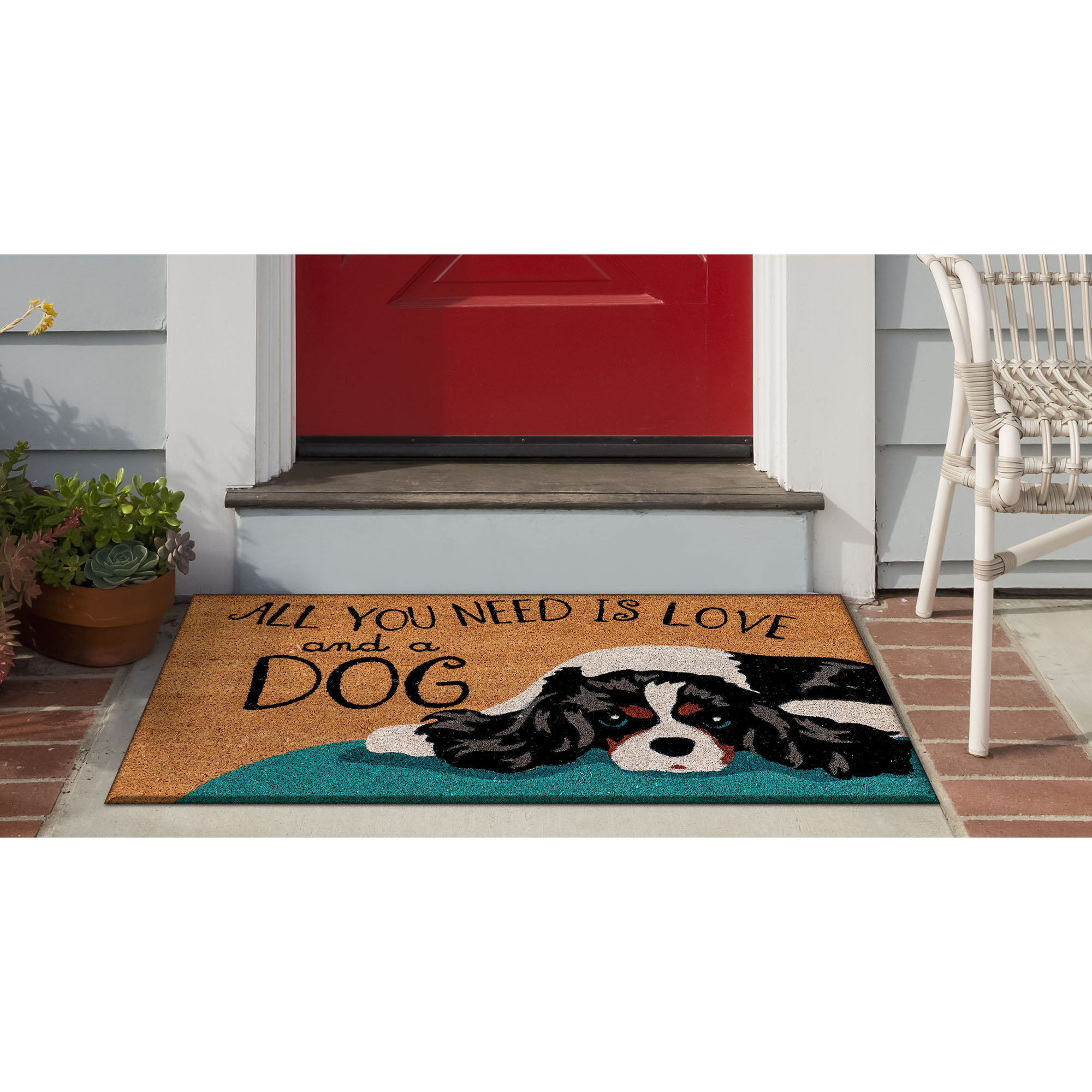 Red Barrel Studio Everlee Love And A Dog 30 X 18 Non Slip