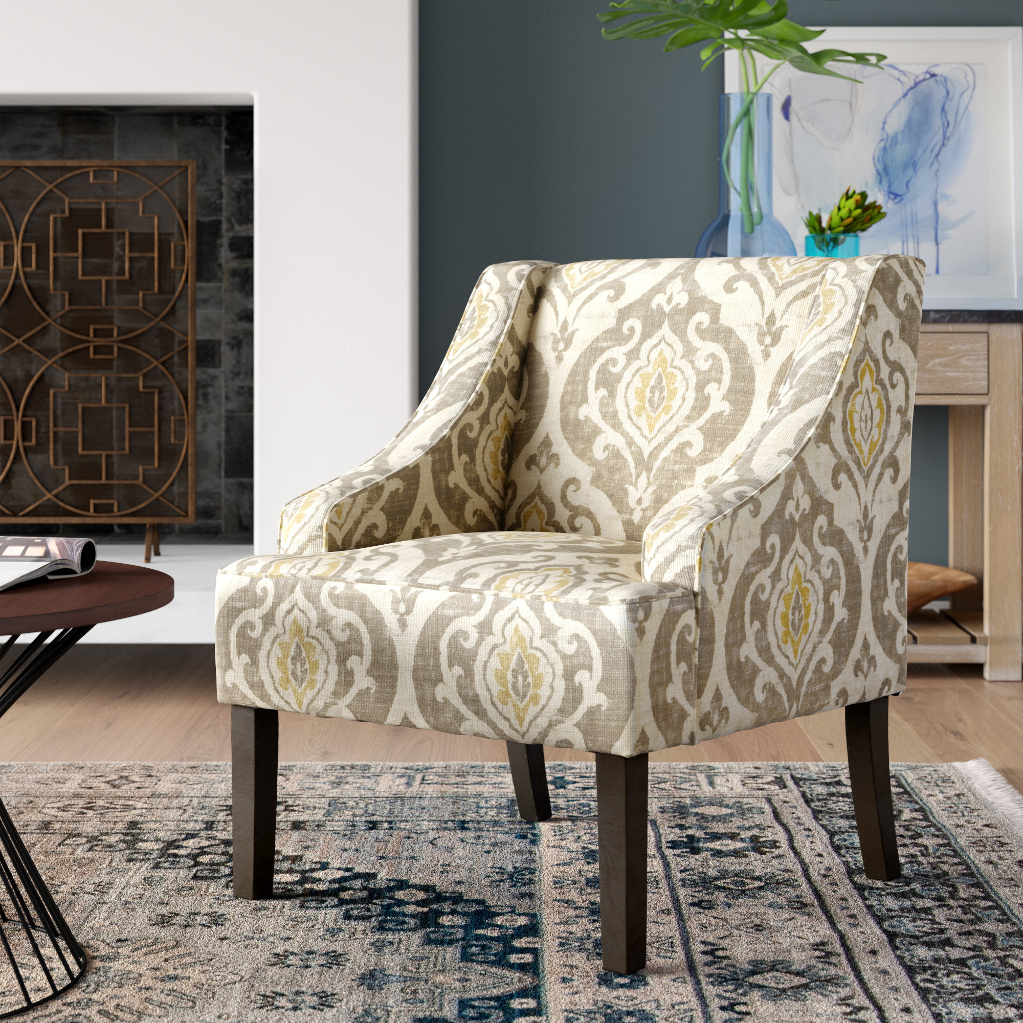 Charlton Home Arianwen 25 Wide Cotton Side Chair Reviews Wayfair
