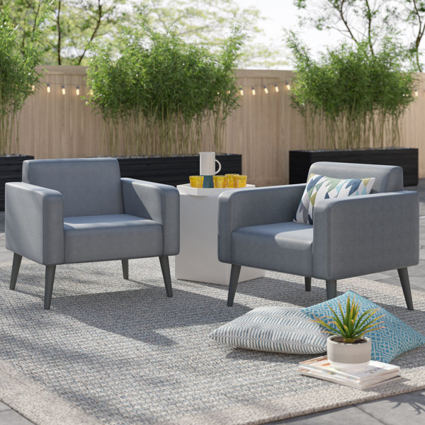 Langley Street Woodbury Patio Chair with Cushion & Reviews Wayfair