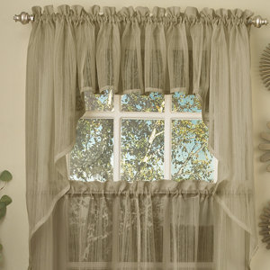 Harmony Micro Stripe Semi Sheer Kitchen 56