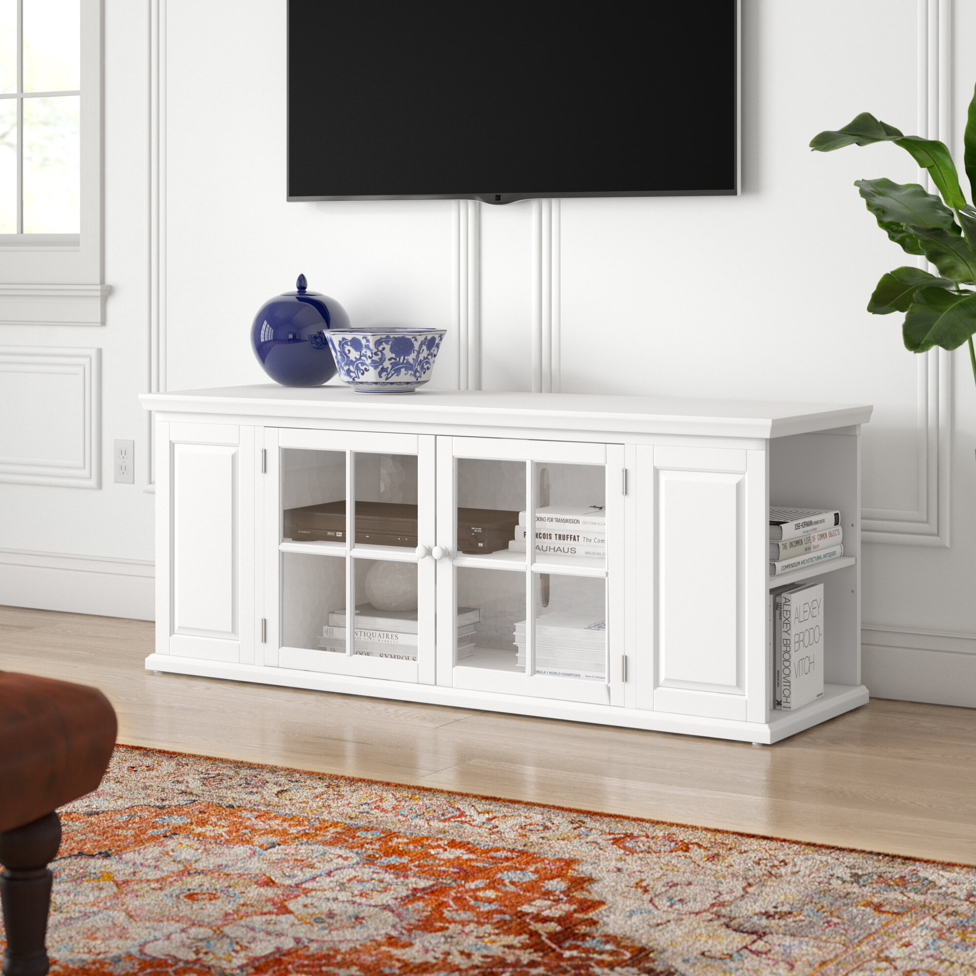 Charlton Home Glenfield Tv Stand For Tvs Up To 75 Reviews Wayfair
