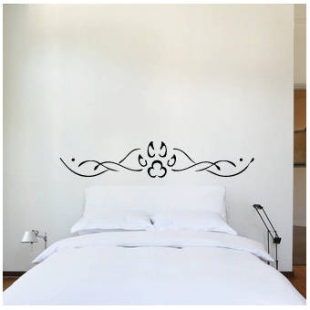 Red Barrel Studio Camino Paw Print Tribal Headboard Queen Wall
