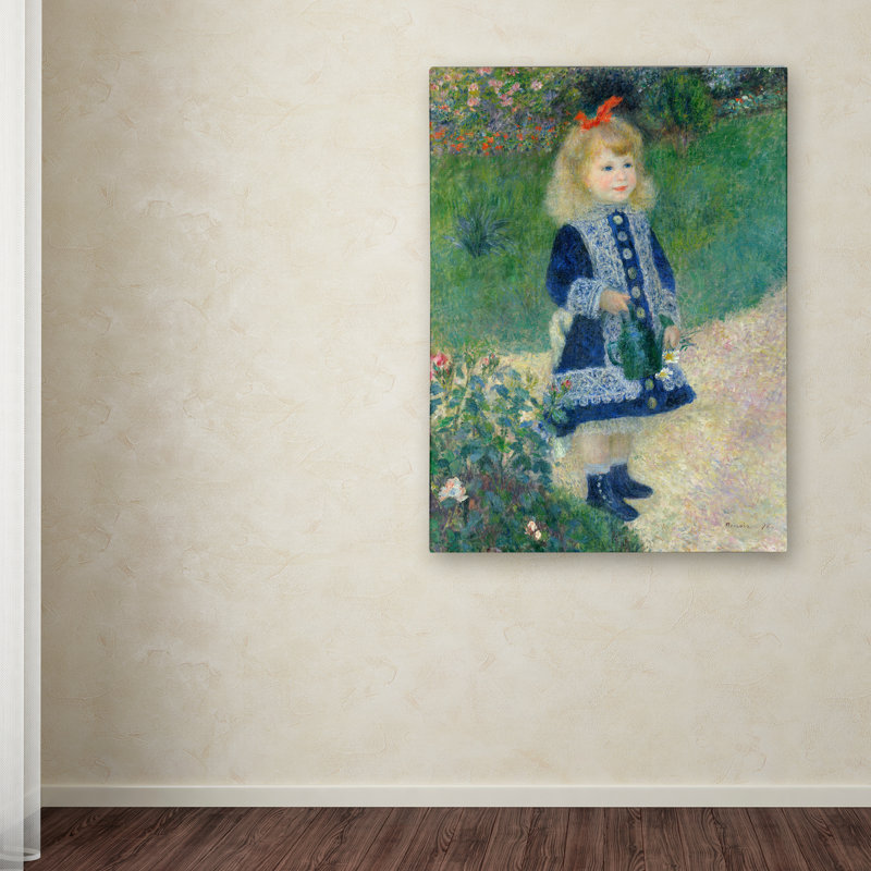 Vault W Artwork A Girl With A Watering Can By Pierre Auguste