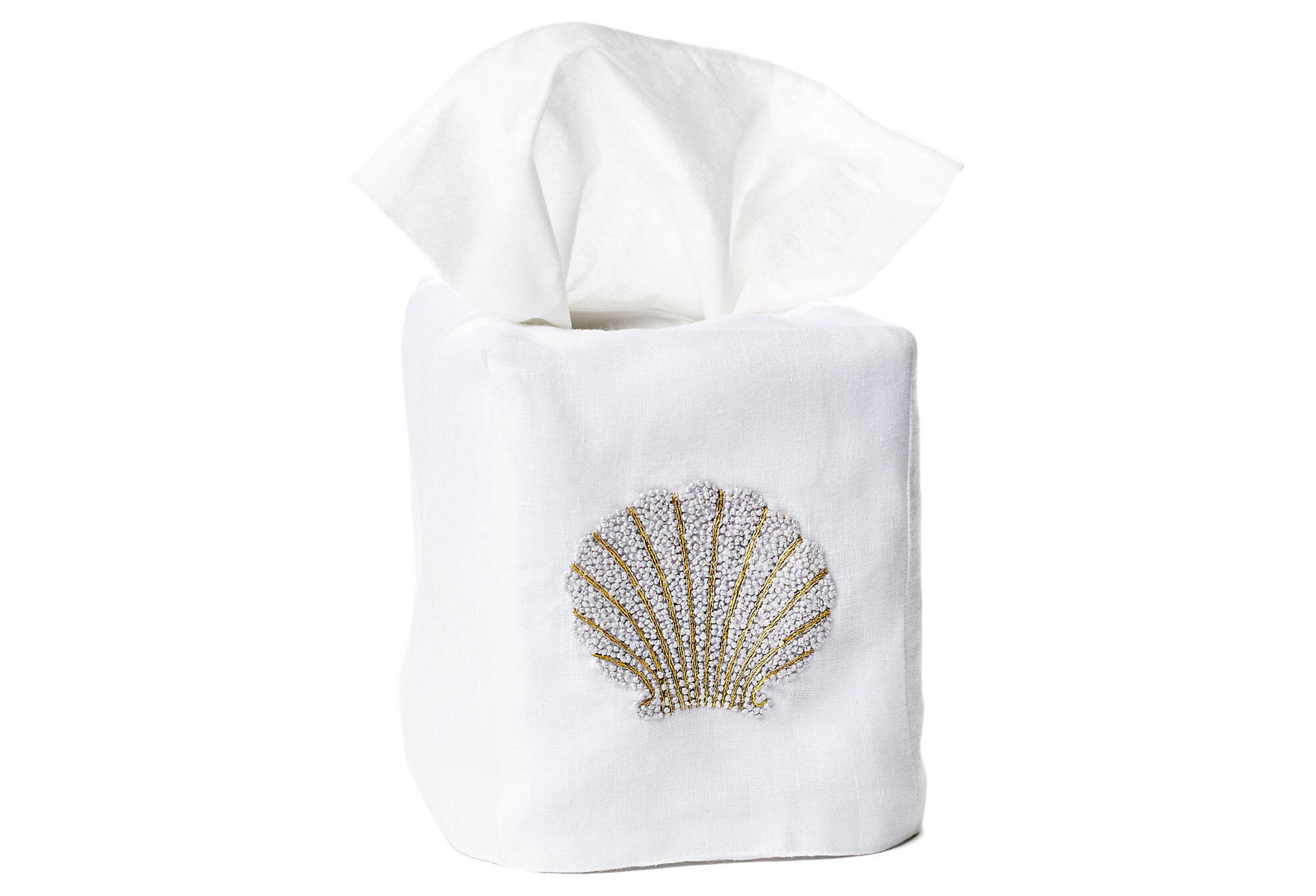 shell tissue box cover