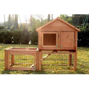 Rabbit Hutch with Outdoor Run