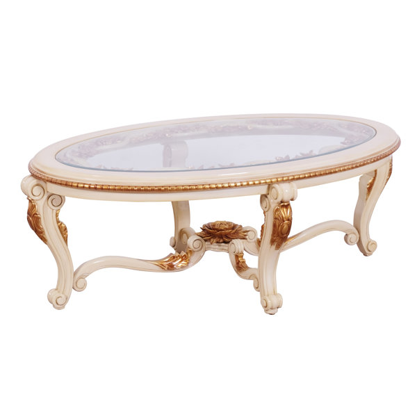 Europeanfurniture Veronica Iii Oval 2 Piece Coffee Table Set Wayfair