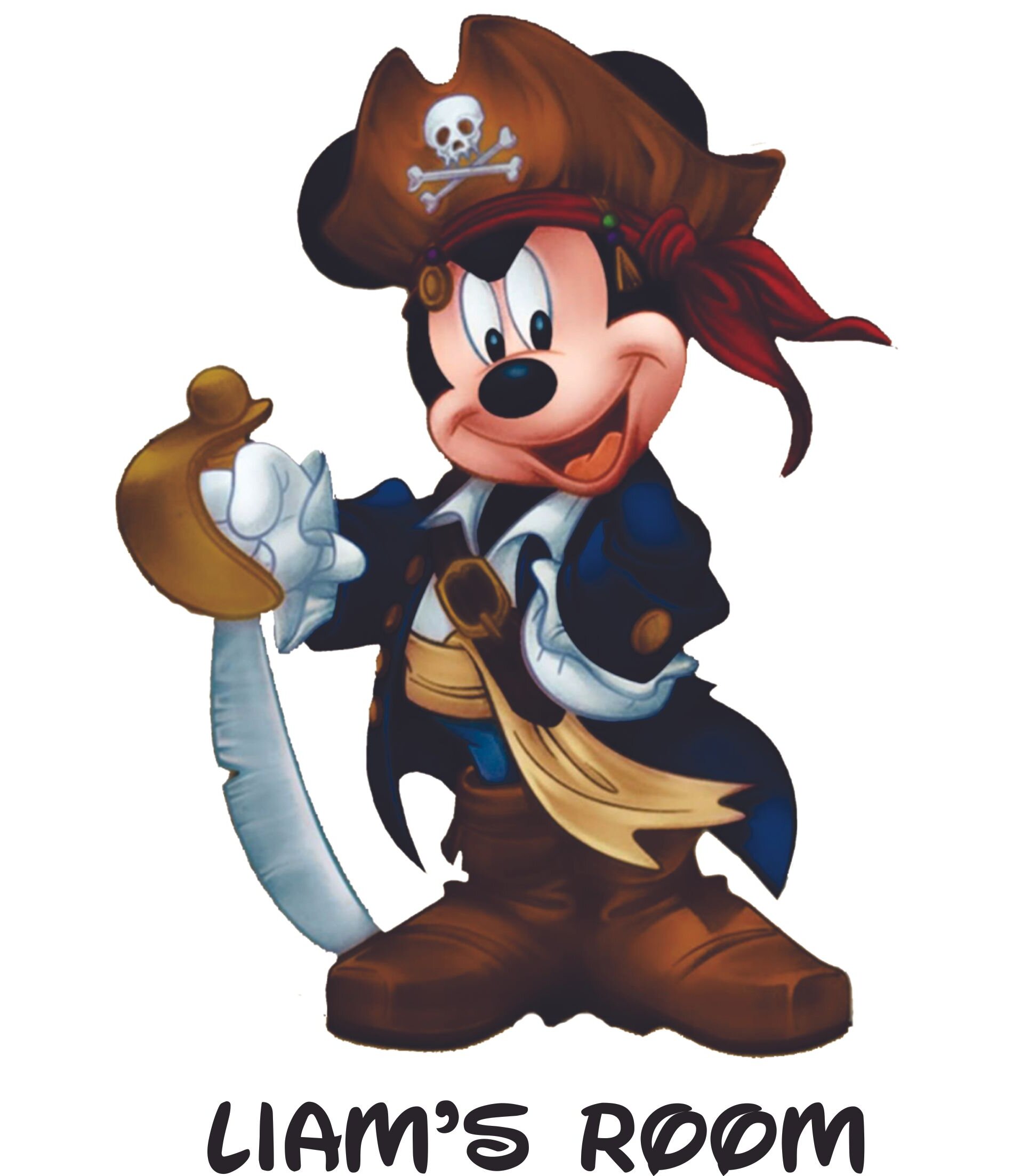 Design With Vinyl Pirate Mickey Mouse Disney Cartoon Customized Wall Decal Wayfair