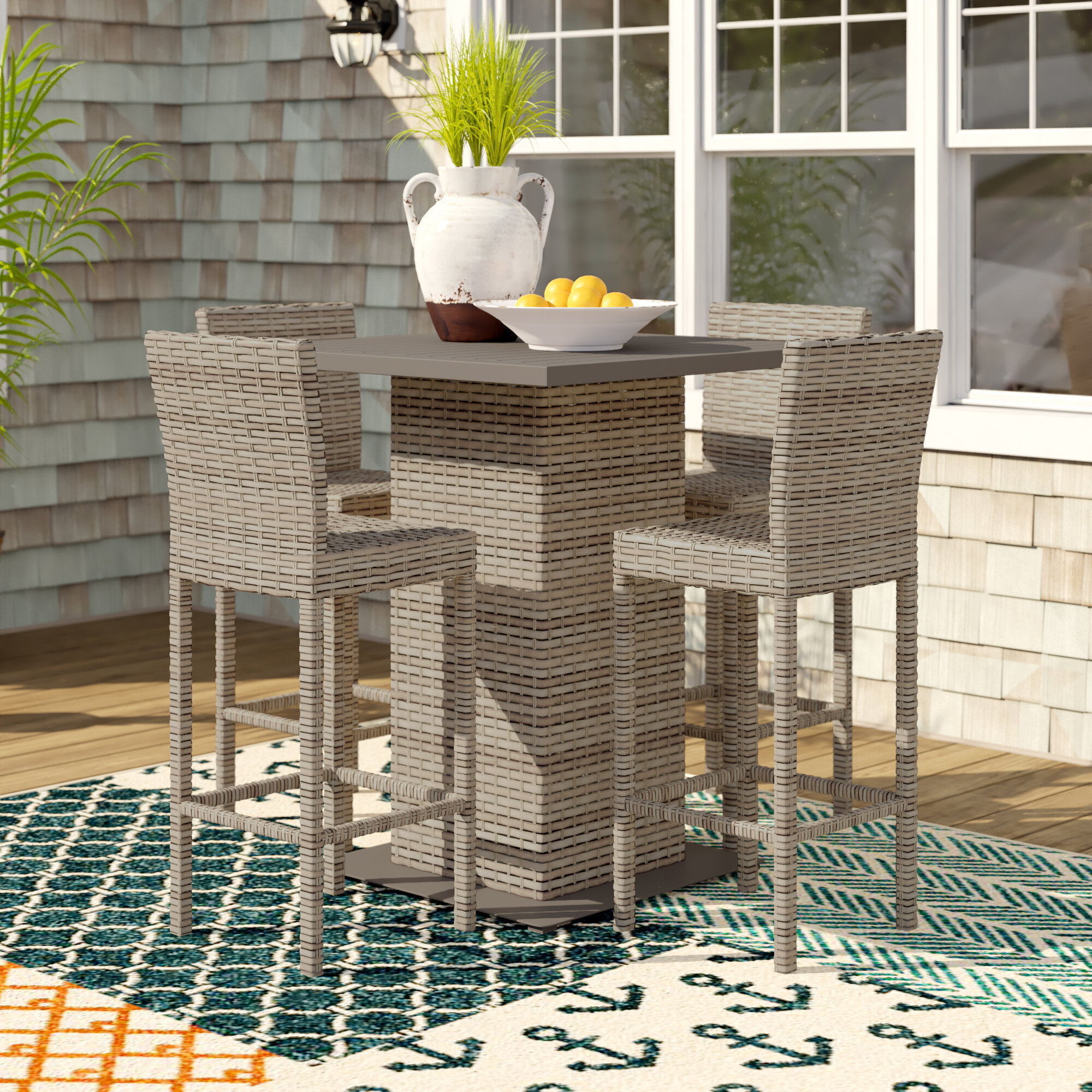 Falmouth 5 Piece Bar Height Dining Set Reviews Birch Lane