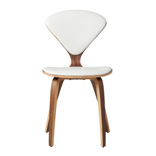 Laurencho Genuine Leather Upholstered Dining Chair by Wrought Studio #2