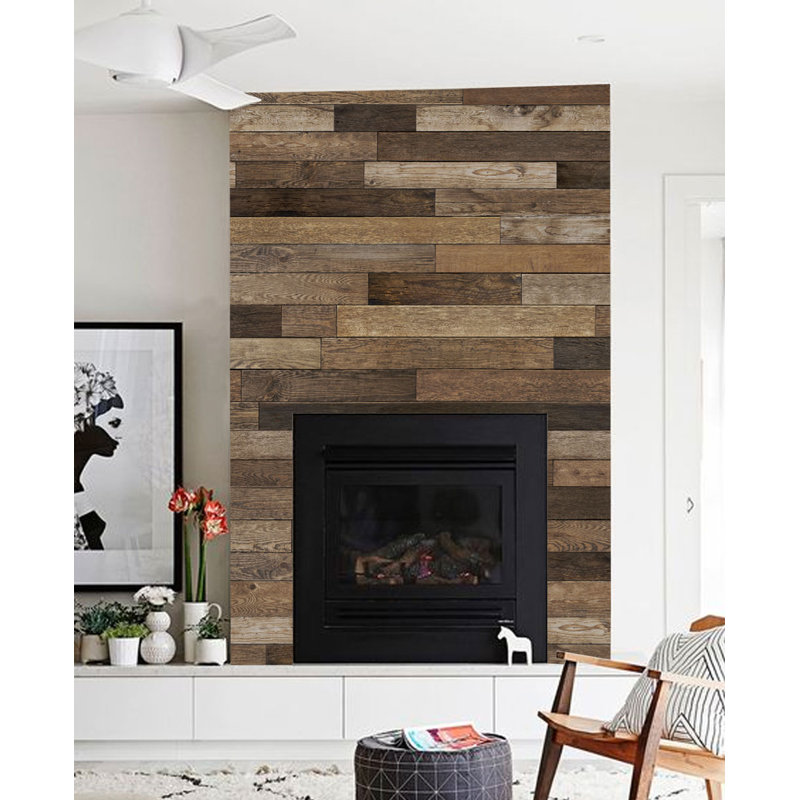Simpleshapes Reclaimed Wood And Shiplap 96 L X 120 W Wall Mural Wayfair