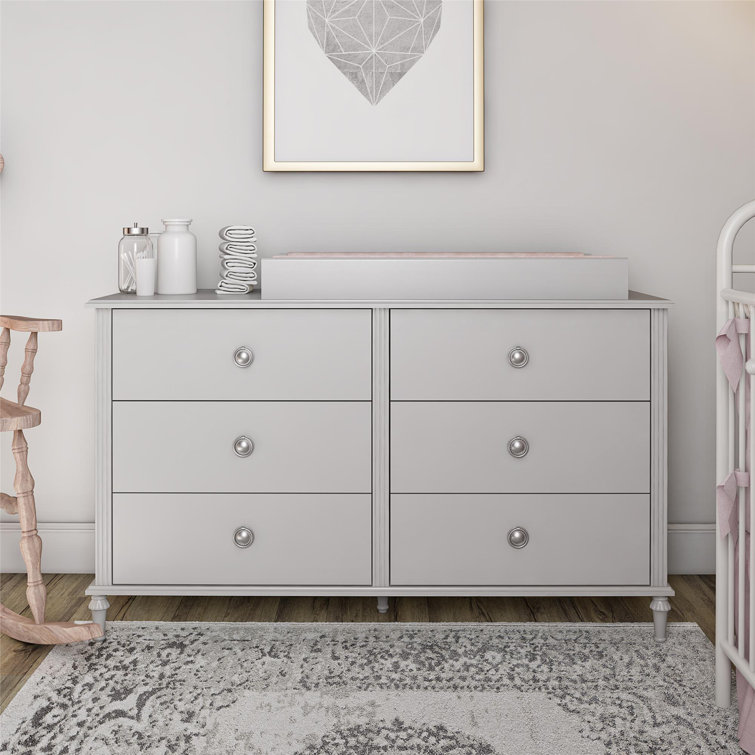 silver changing table