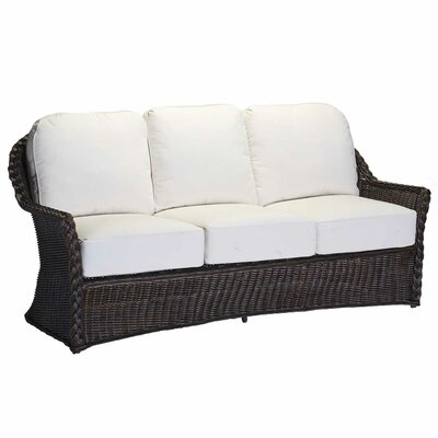 Sedona Patio Sofa With Cushions Summer Classics Frame Color Black