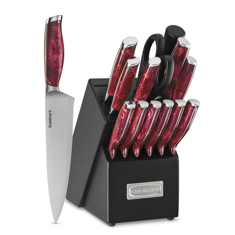 Cuisinart Classic Marble 14 Piece Knife Block Set Reviews Wayfair