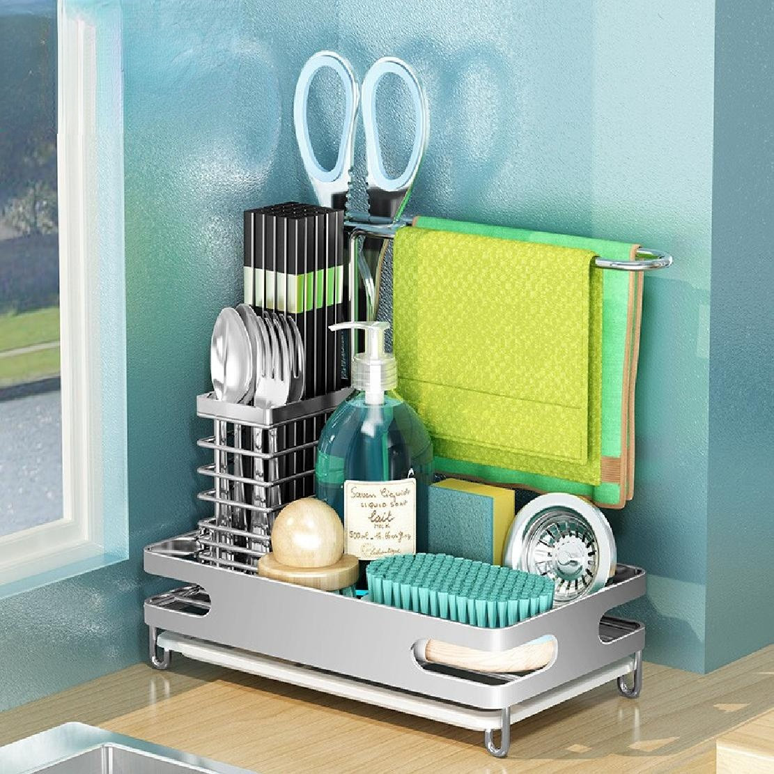 Captive Gala Stainless Steel Sink Caddy Wayfair