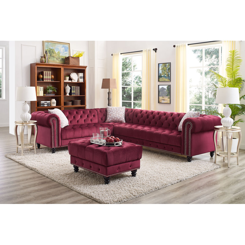 House of Hampton Troy Right Hand Facing Modular Sectional ...