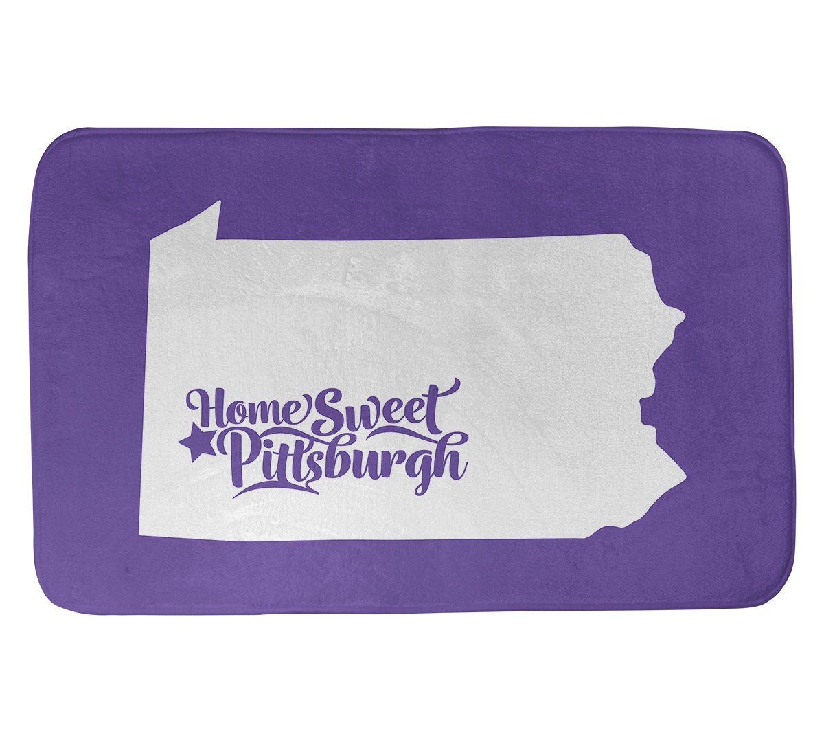 East Urban Home Pittsburgh Pennsylvania Rectangle Non Slip Does Not Apply Bath Rug Wayfair