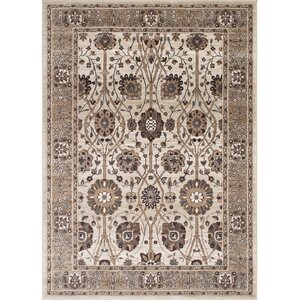 Woodson Floral Cappuccino Area Rug