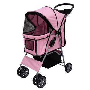 4-Wheel Front & Rear Entry Pet Stroller