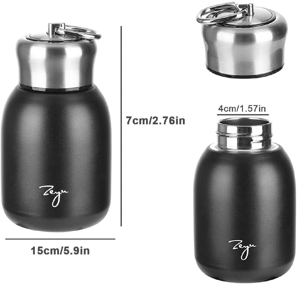 2L Stainless Steel Outdoor Thermos Travel Insulated Mug Potable Vacuum Cup 68oz 