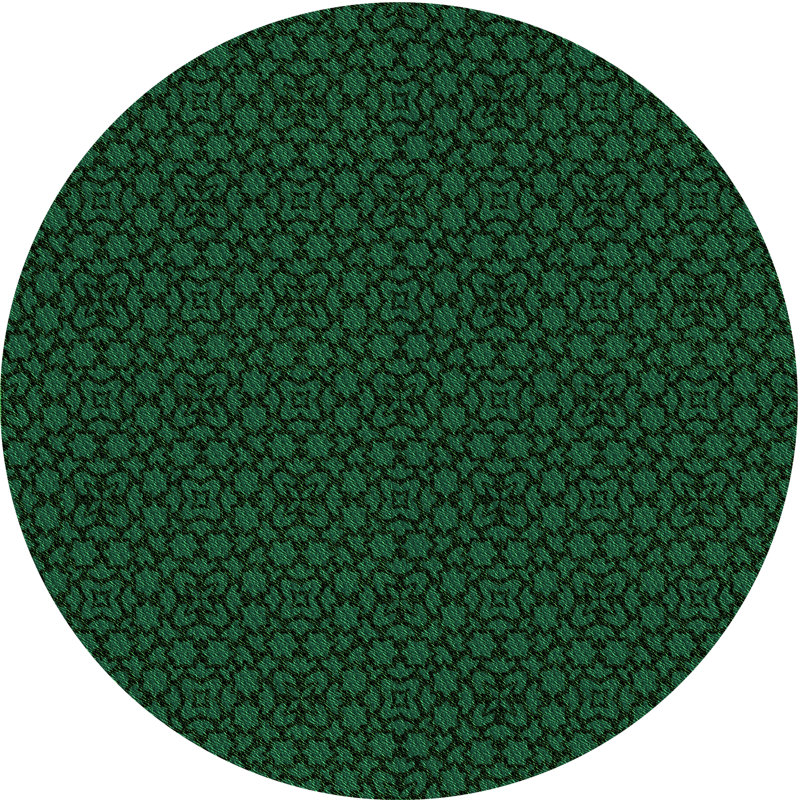 East Urban Home Sior Geometric Wool Dark Green Area Rug Wayfair