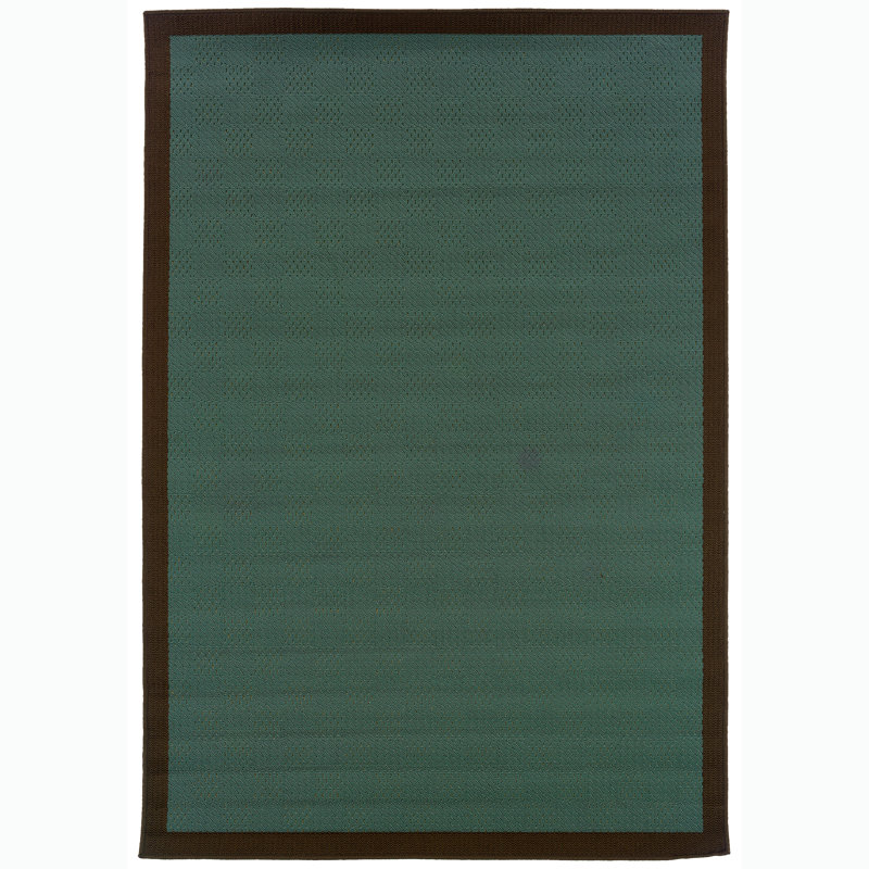 Bay Isle Home Lomba Teal Brown Indoor Outdoor Area Rug Reviews