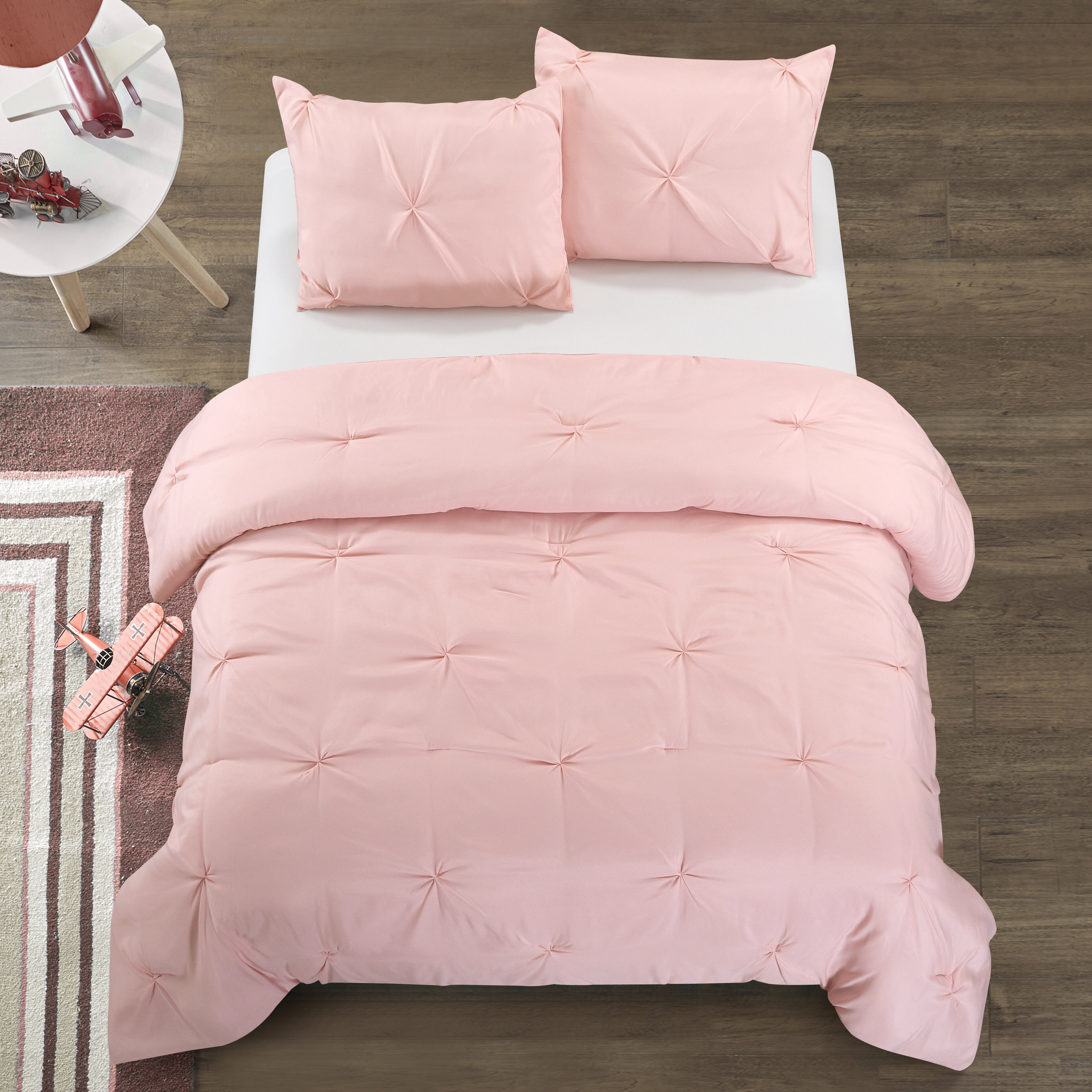 House Of Hampton Richfield Pintuck Reversible Comforter Set