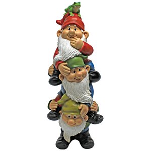 Tower of Three Gnomes and Frog Statue