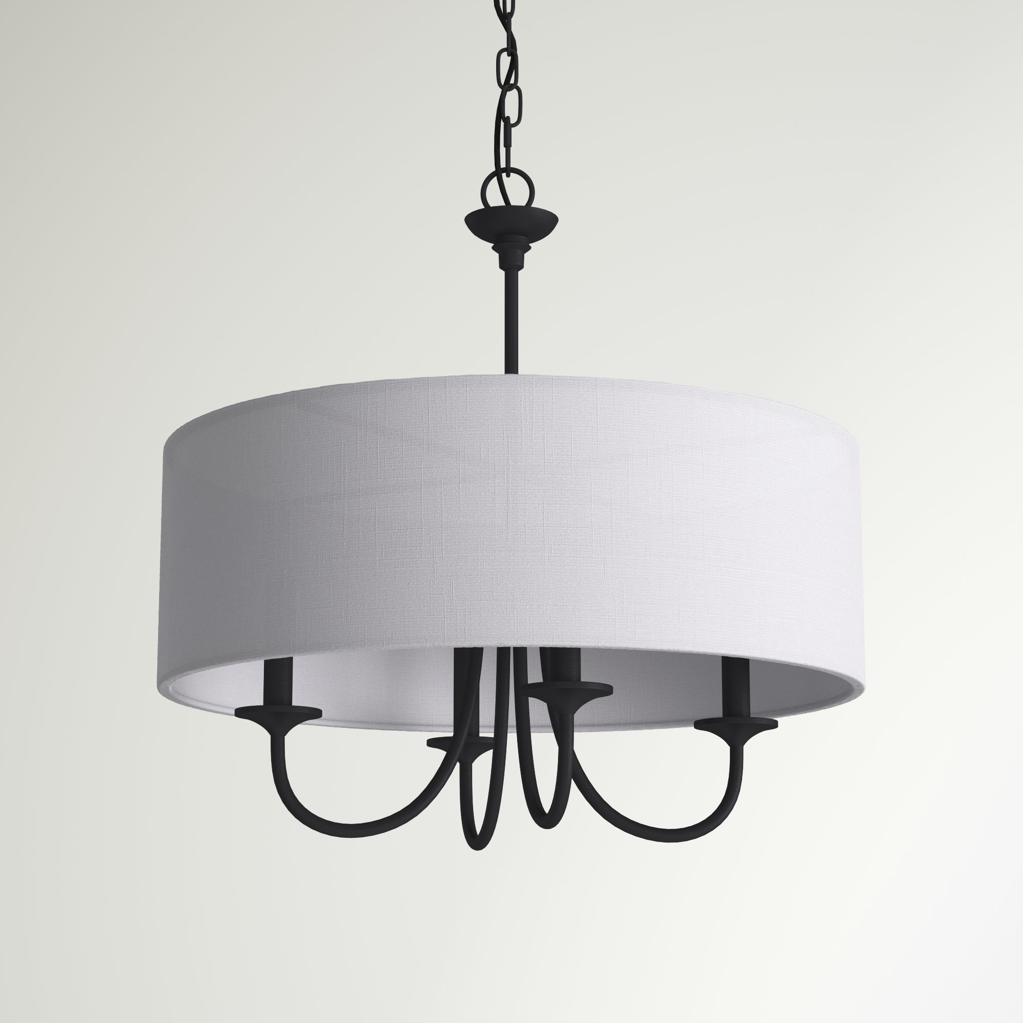 springfield linen shade chandelier