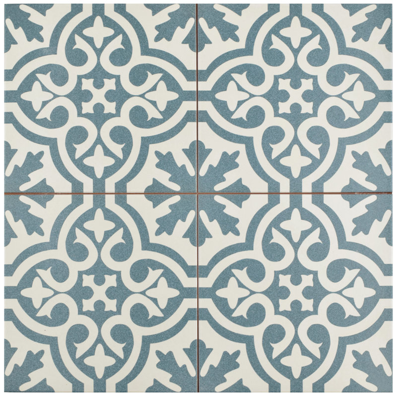 Alameda 17 63 X Ceramic Field Tile In Blue White Reviews Alameda 17 63 X Ceramic Field Tile In
