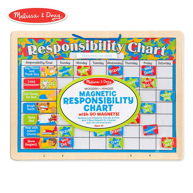 Melissa Doug Responsibility Wall Mounted Magnetic Letter Board 15 6 X 11 7 Reviews Wayfair